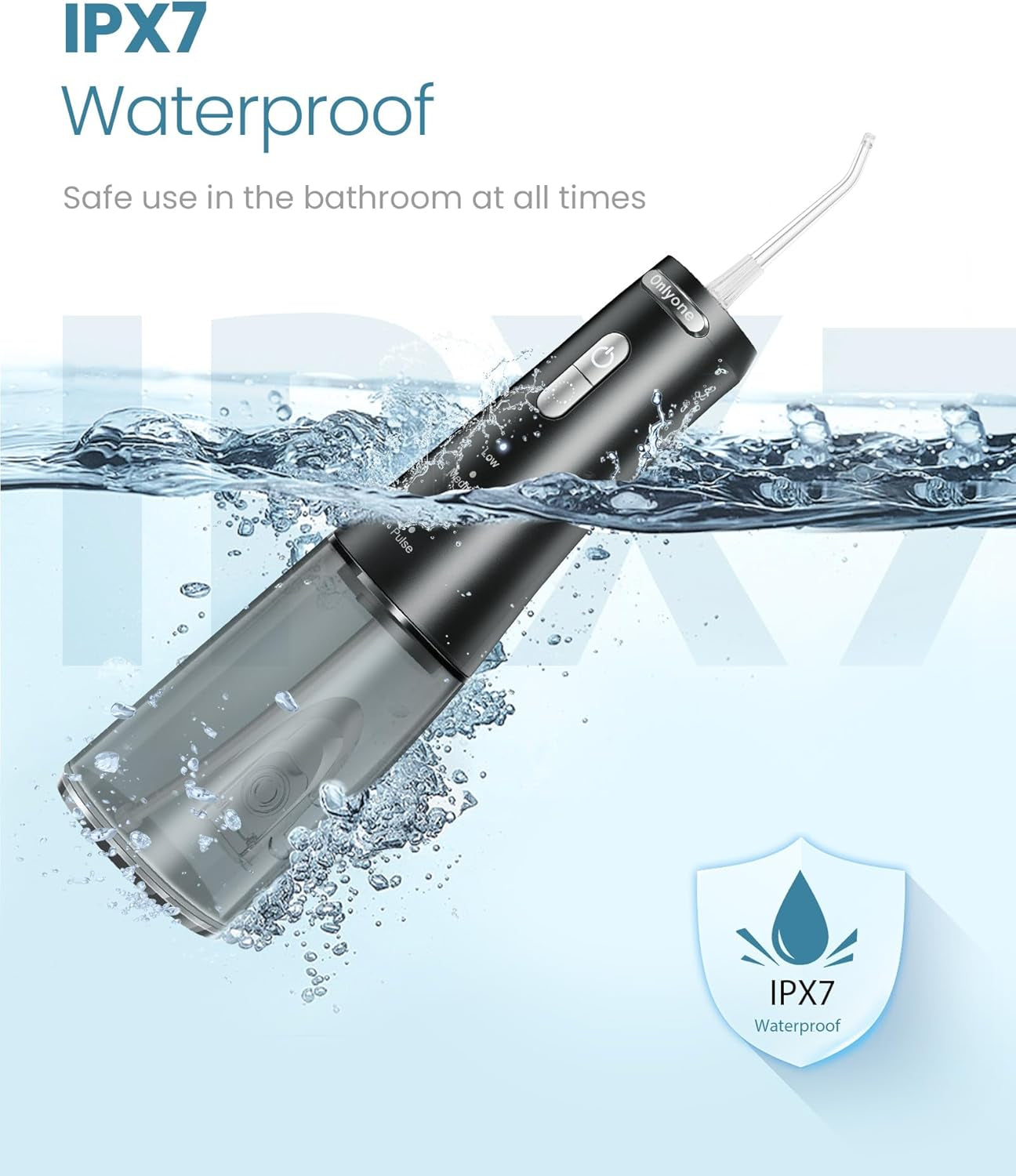 Ultimate Portable Water Flosser - Adjustable Pressure, Rechargeable, 300ml Tank for Orthodontics & Sensitive Gums, Perfect for Home & Travel