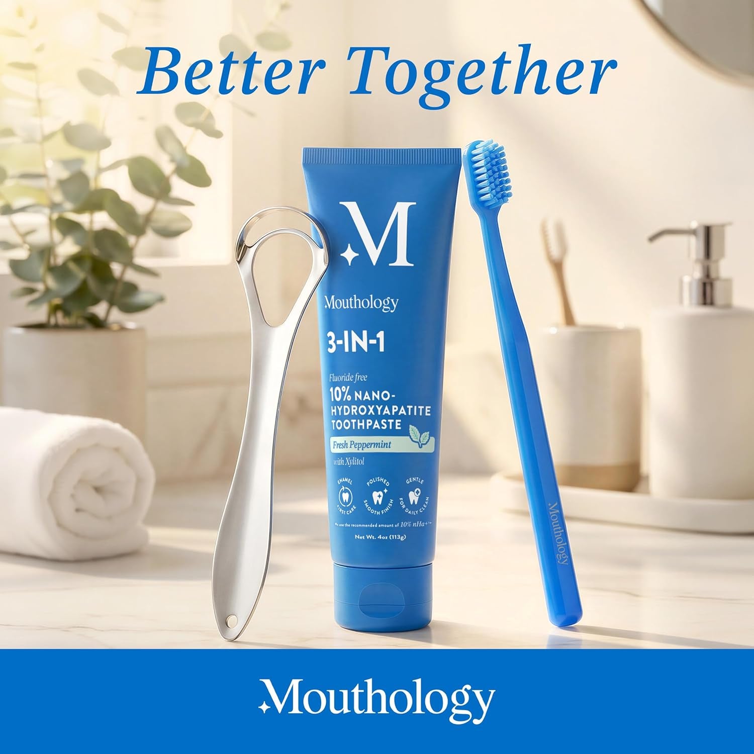 Premium Stainless Steel Tongue Scraper Set for Adults - 2 Pack, Eliminate Bad Breath & Enhance Oral Hygiene