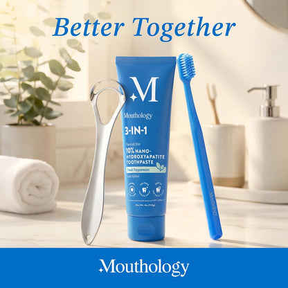 Premium Stainless Steel Tongue Scraper Set for Adults - 2 Pack, Eliminate Bad Breath & Enhance Oral Hygiene