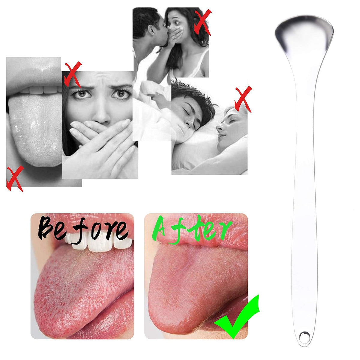 Stainless Steel Tongue Scrapers