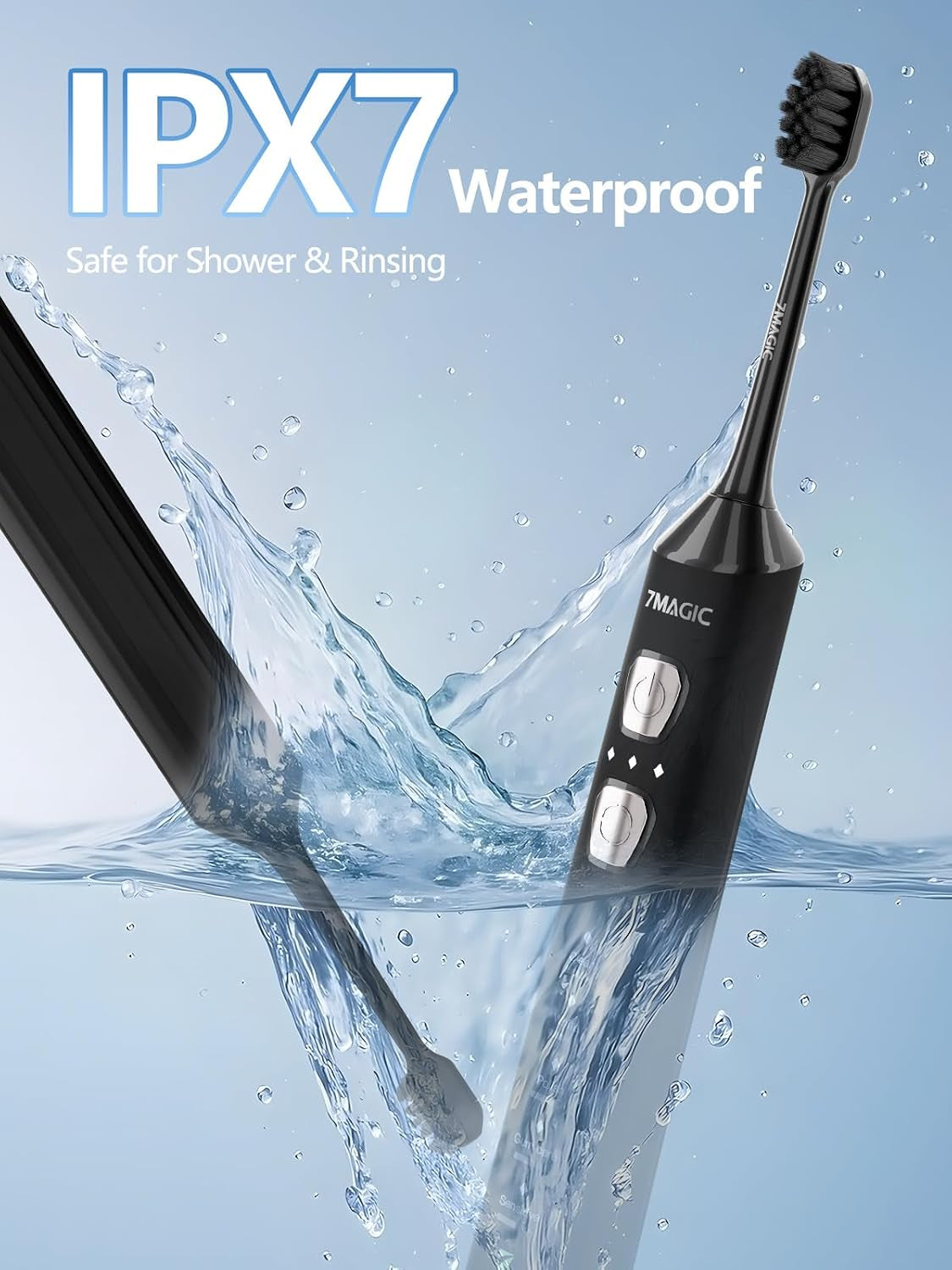 Ultimate Sonic Electric Toothbrush - 180-Day Battery Life, 42,000 VPM, 8 Brush Heads, 5 Modes, Perfect for Adults & Kids, Sensitive Teeth & Braces Care, Smart Timer, IPX7 Waterproof, USB-C Charging